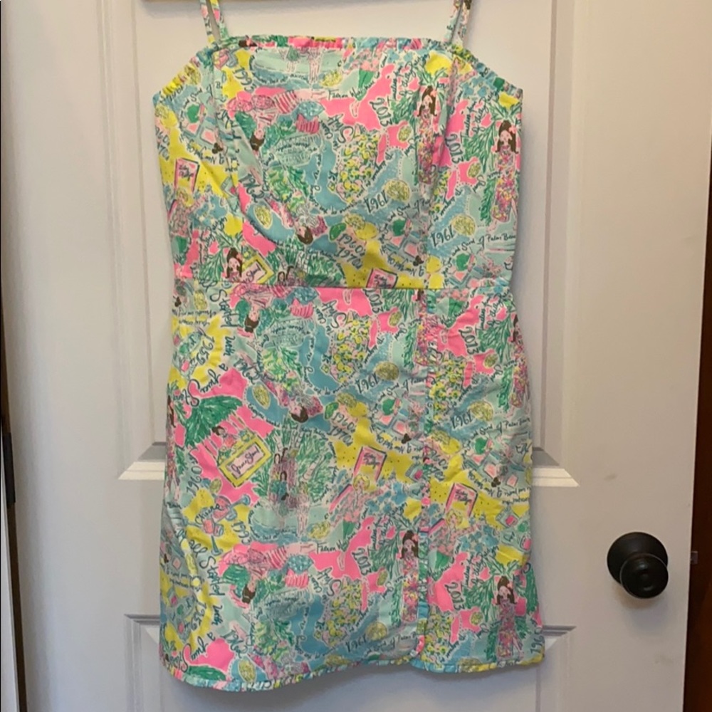 Lilly Pulitzer Jesse Ruffle romper size 10